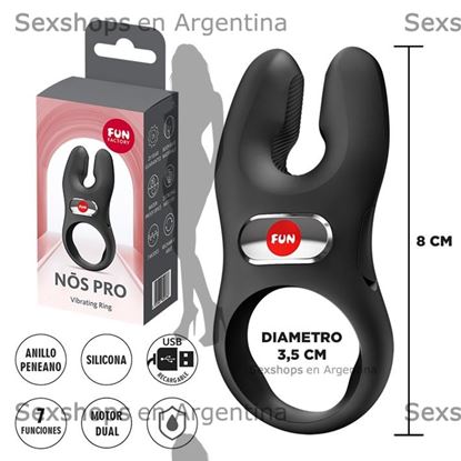 Nos XL Anillo extra grande con vibracion y carga USB